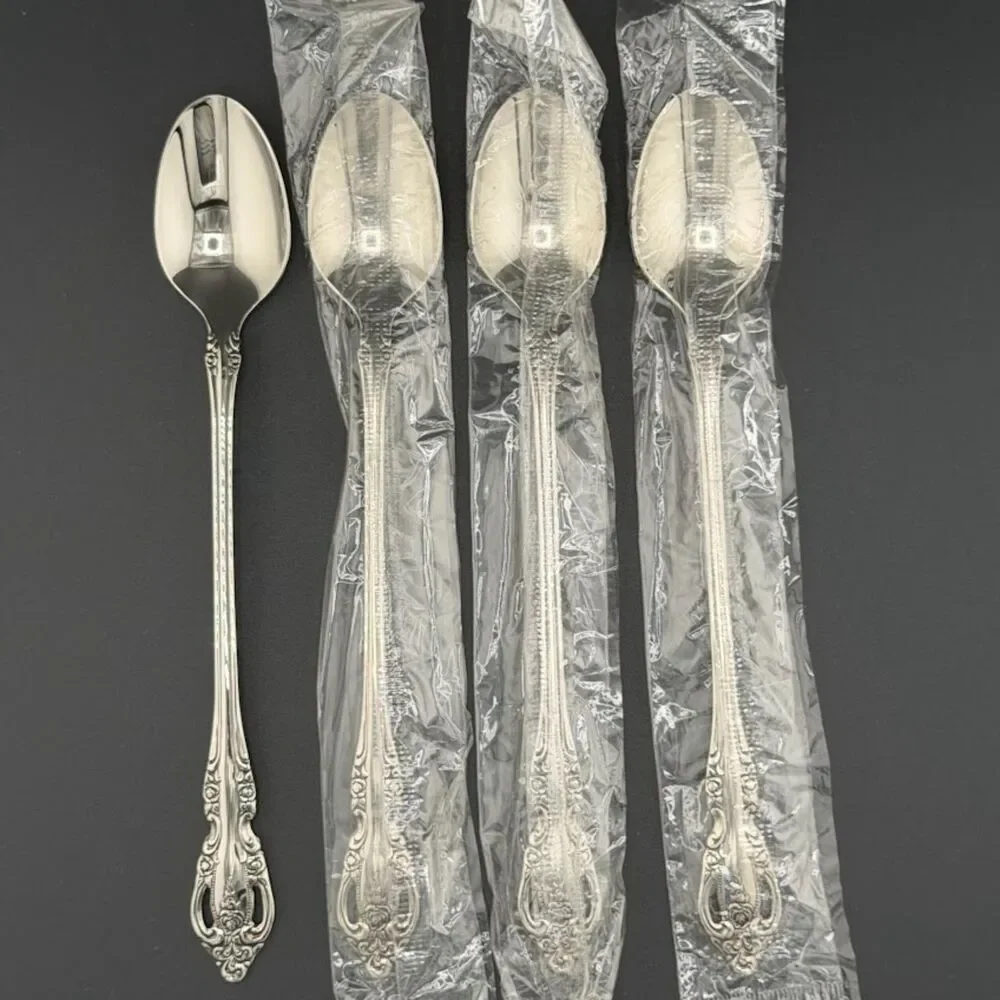 NEW Oneida Brahms Iced Tea Spoons 7 1/2